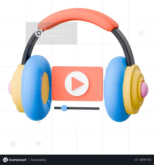 Audio Video  3D Icon