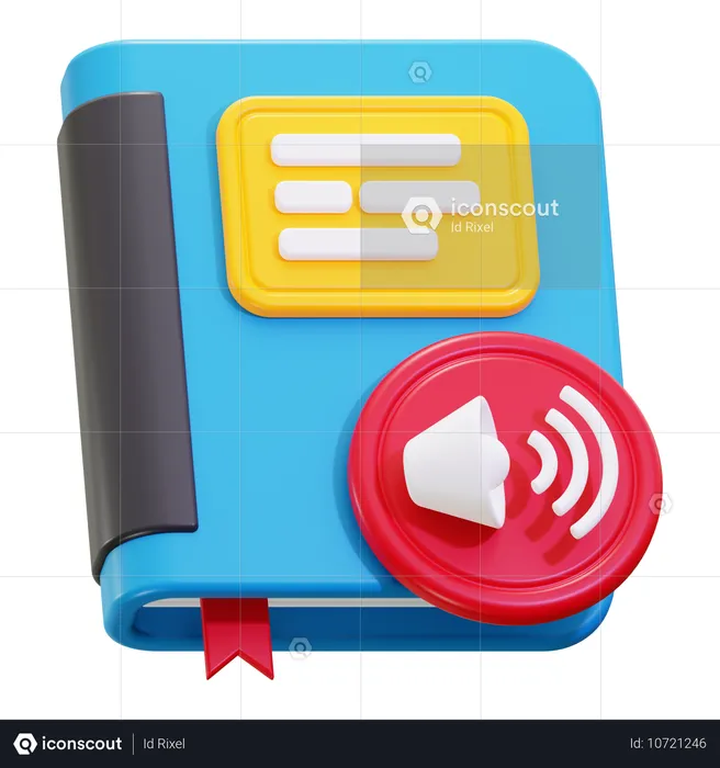 Audiobook  3D Icon