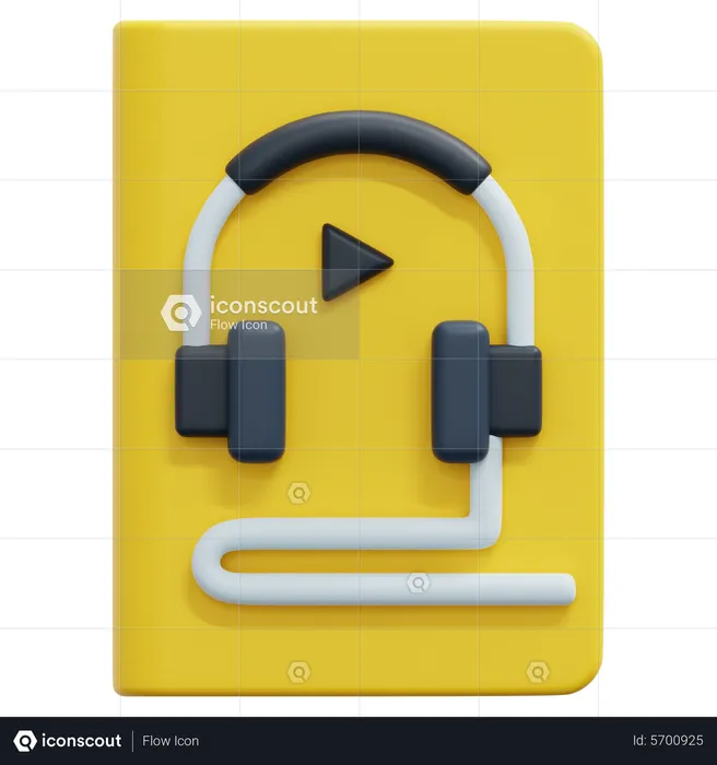 Audiobook  3D Icon