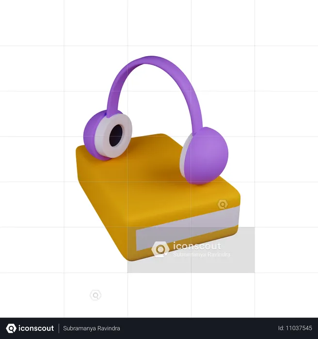 Audio libro  3D Icon