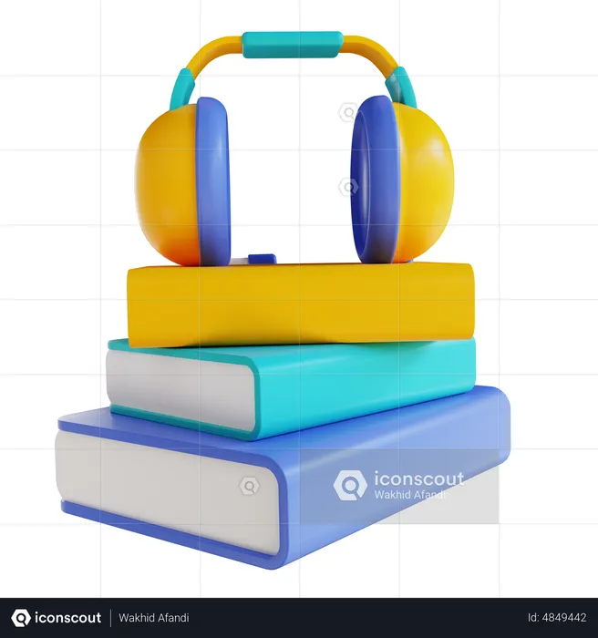 Audio libro  3D Icon