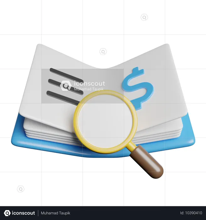 Audit  3D Icon