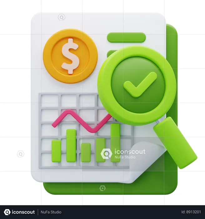 AUDIT  3D Icon