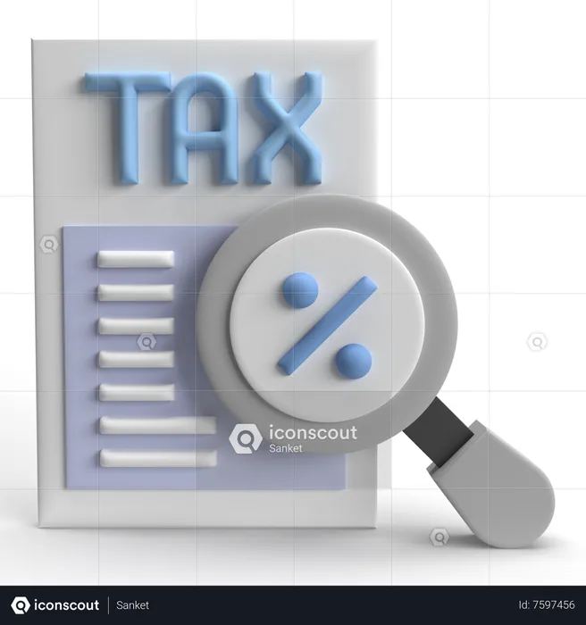 Audit  3D Icon