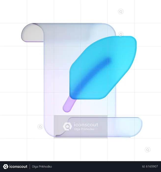 Audit Signature  3D Icon