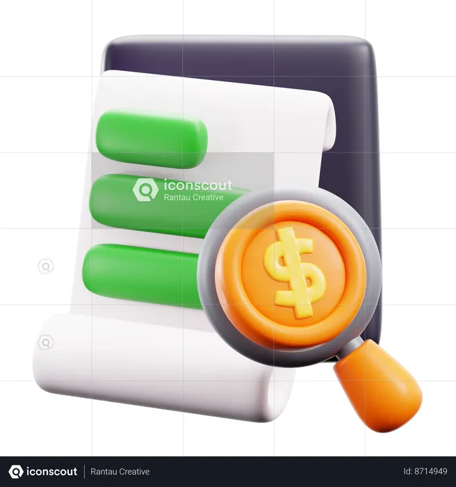 Auditing  3D Icon