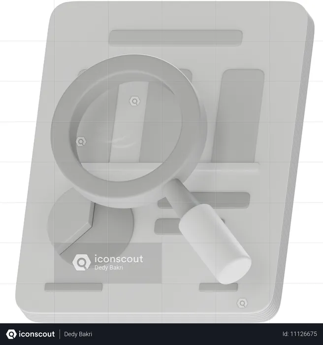 Auditoría  3D Icon