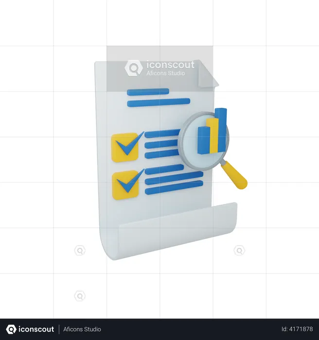 Auditoría empresarial  3D Icon