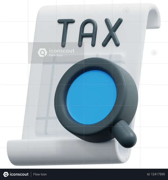 Auditoria de impuestos  3D Icon