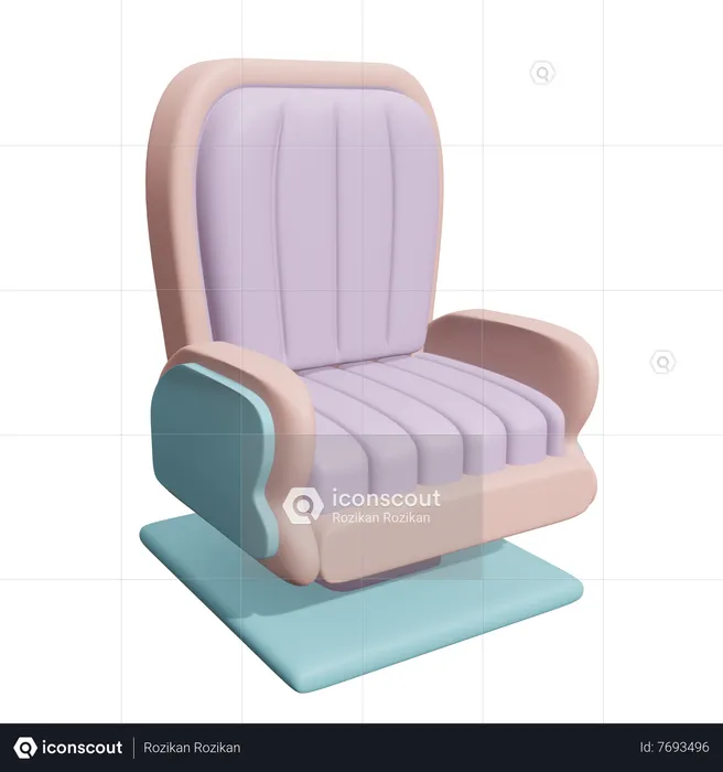 Auditorium Chair  3D Icon