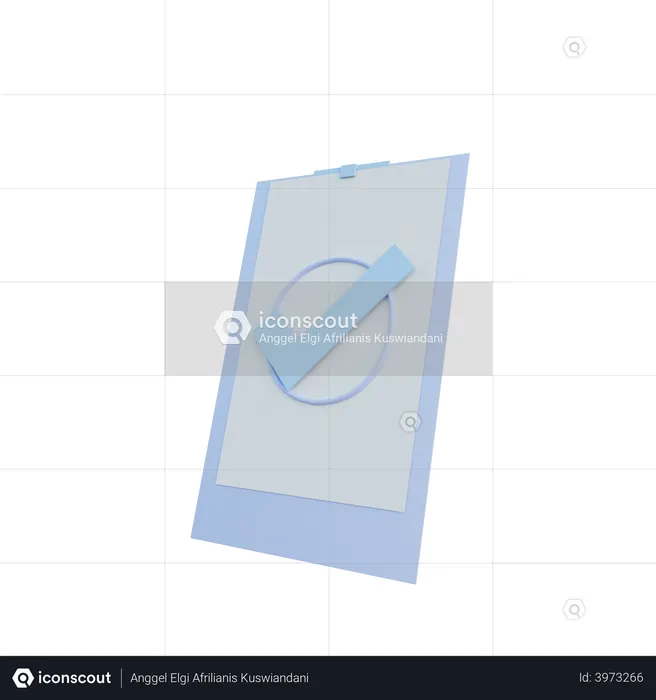 Aufgabe erledigt  3D Illustration