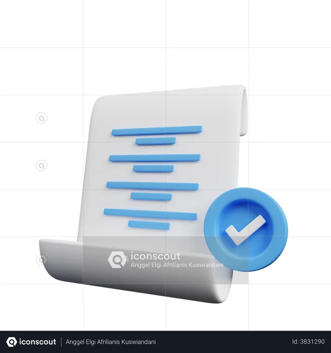 Aufgabe erledigen  3D Icon