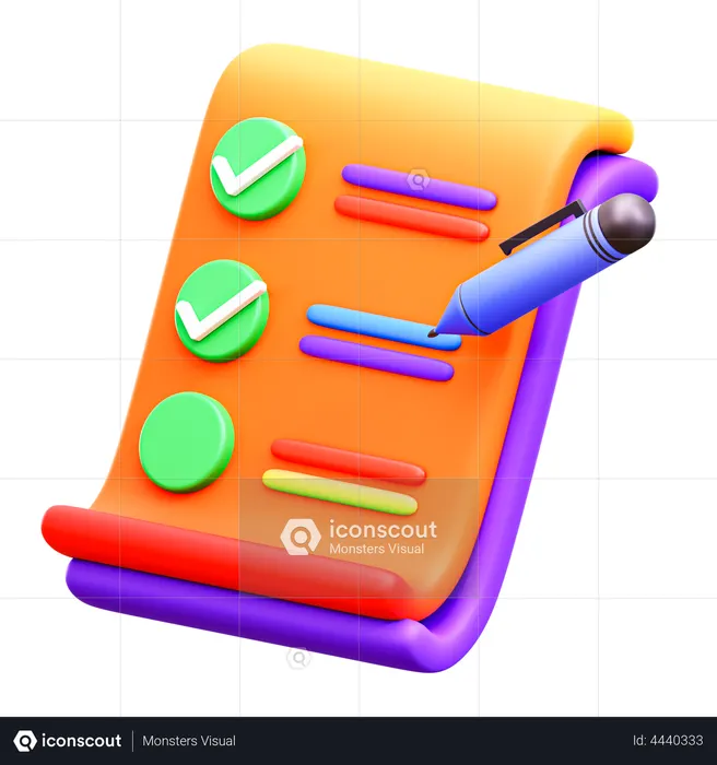 Aufgabe erledigt  3D Icon