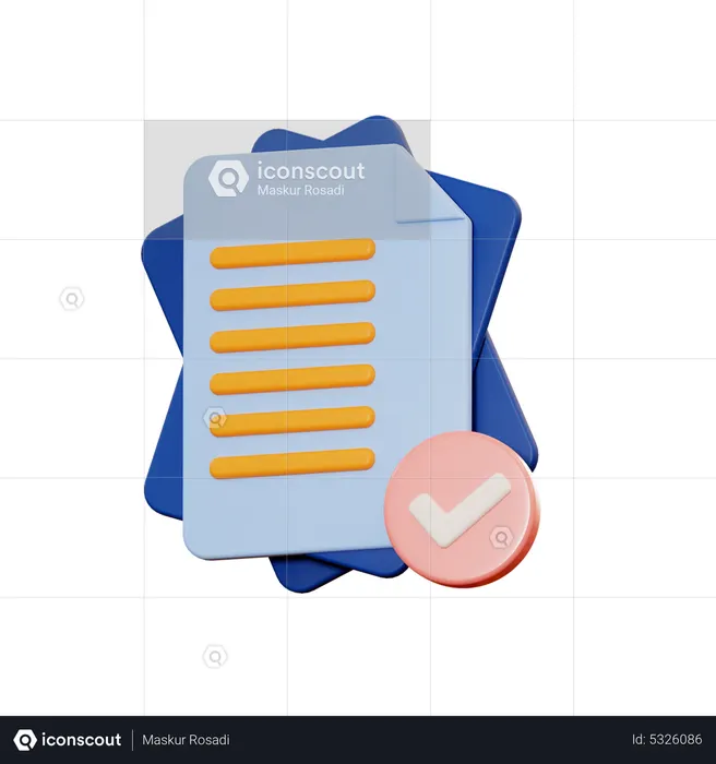 Aufgabe erledigt  3D Icon