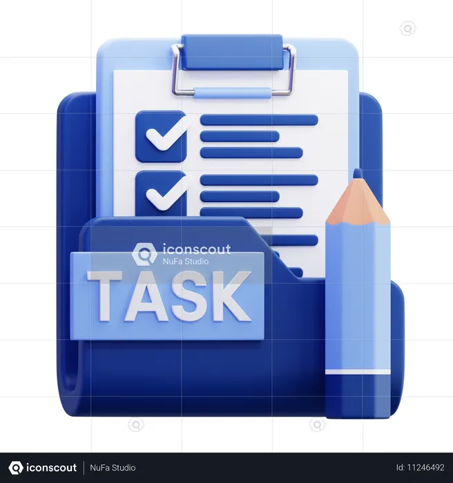 Aufgabenordner  3D Icon