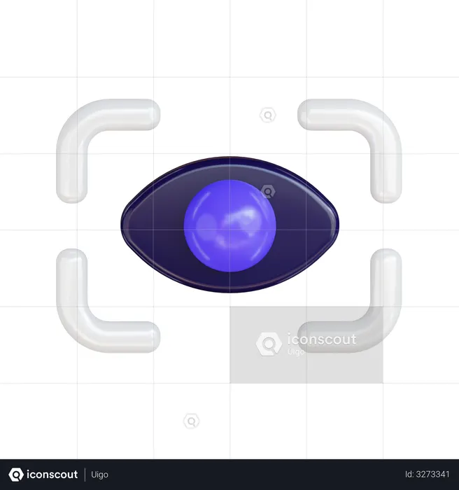 Augenscan  3D Illustration