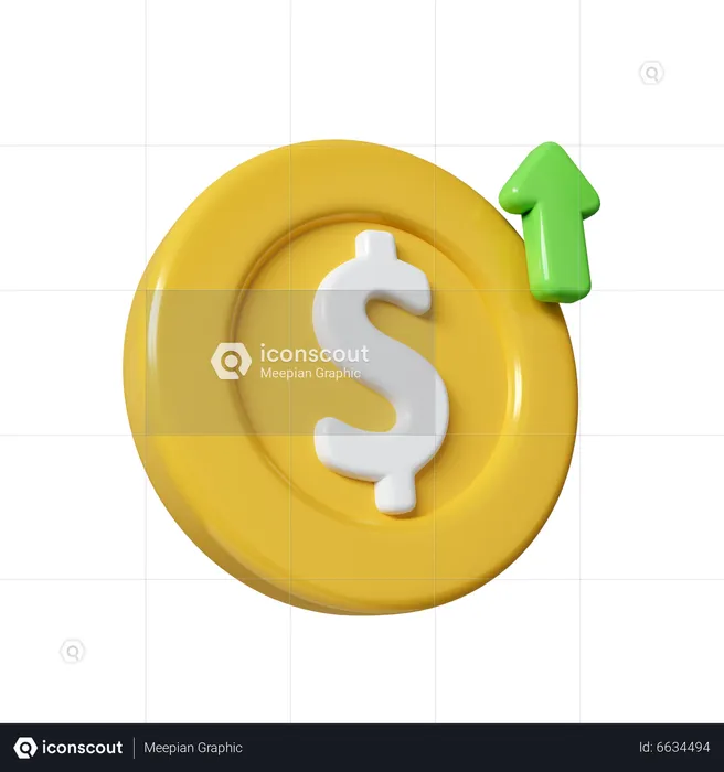 Augmentation du dollar  3D Icon