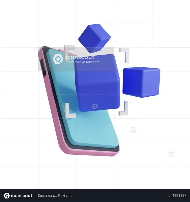 Augmented reality  3D Icon