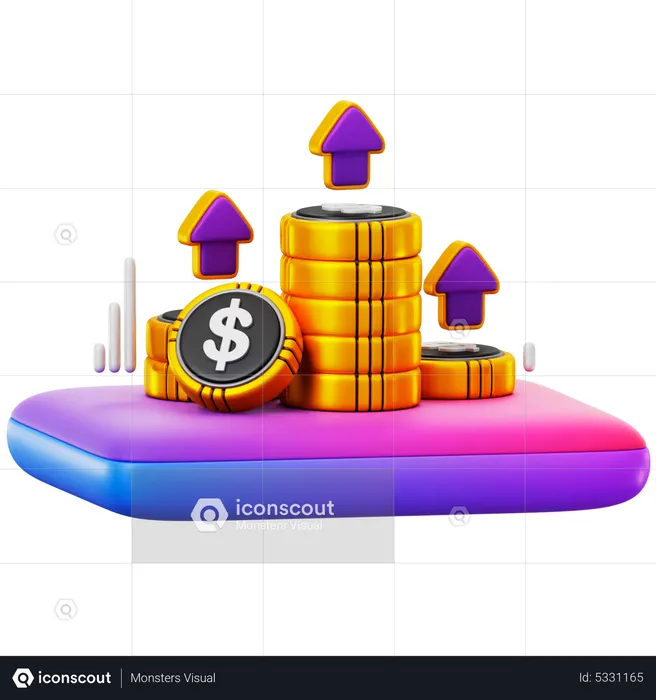 Augmenter les profits  3D Icon