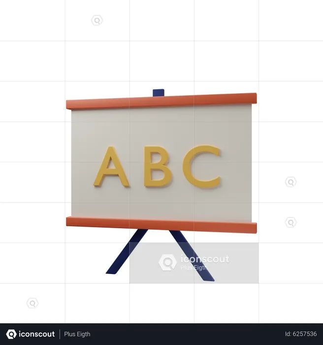 Aula de inglês  3D Icon