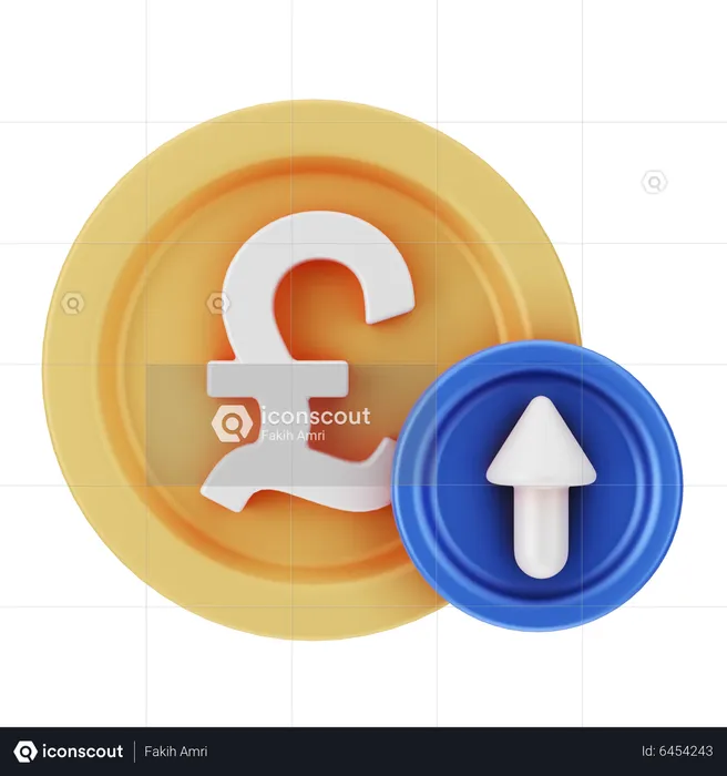 Aumento de libra  3D Icon