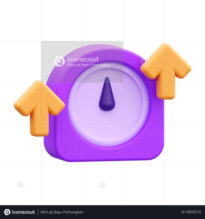 Aumento de tempo  3D Icon