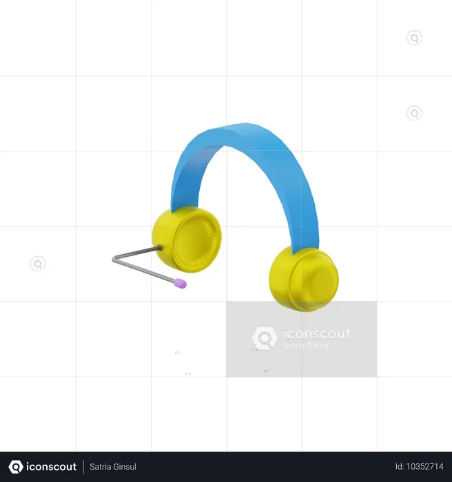 Auriculares  3D Icon