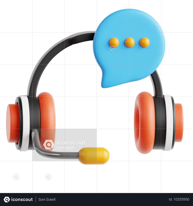 Auriculares  3D Icon