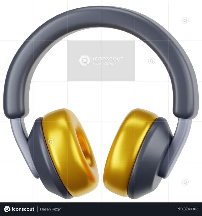 Auriculares  3D Icon