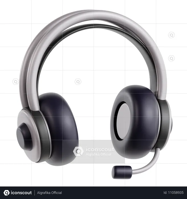 Auriculares  3D Icon