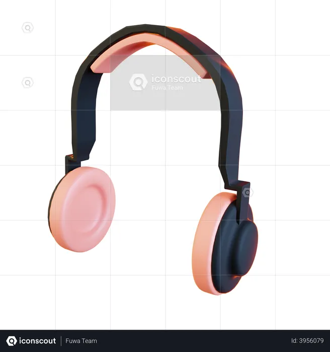 Auriculares  3D Illustration