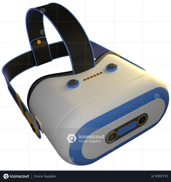 Auriculares de realidad virtual  3D Icon