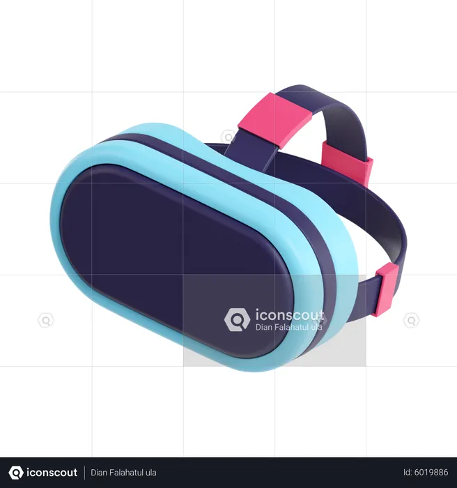 Auriculares de realidad virtual  3D Icon