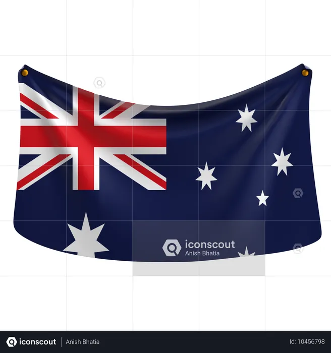 Austrália Flag 3D Icon