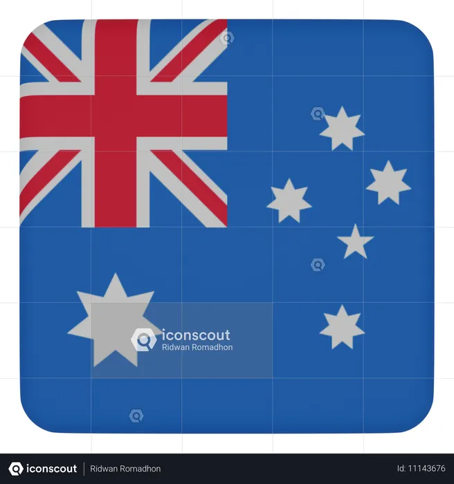 Austrália Flag 3D Icon