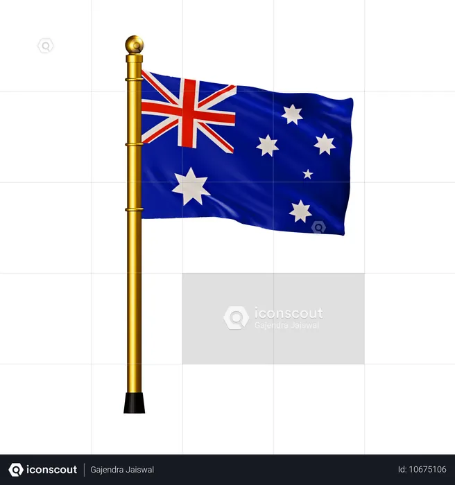 Australia Flag Flag 3D Icon