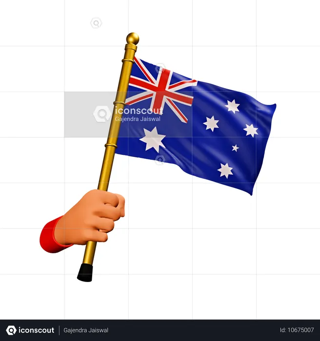 Australia Flag Flag 3D Icon