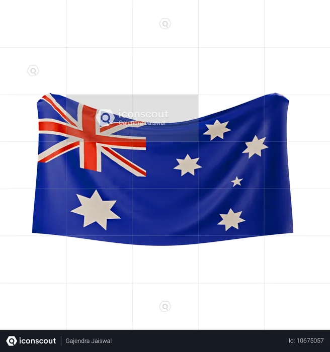 Australia Flag Flag 3D Icon