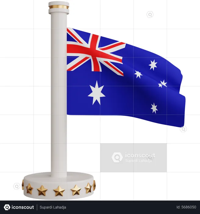 Australia National Flag Flag 3D Icon
