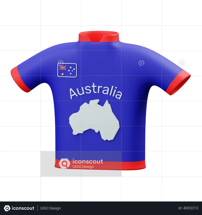 Australian shirt  3D Illustration