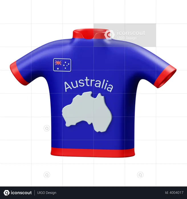Australian shirt  3D Illustration