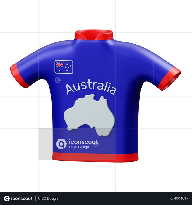 Australian shirt 3D Illustration