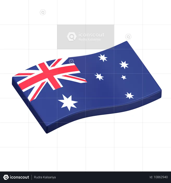 Australie Flag 3D Icon