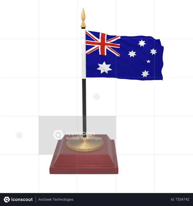 Australien Flagge Flag 3D Icon