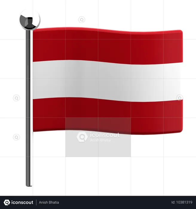 Austria Flag 3D Icon