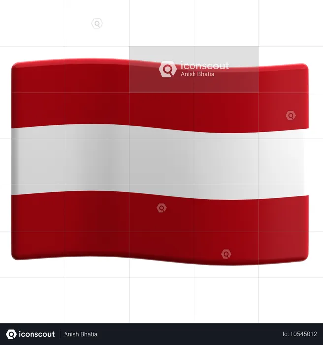 Austria Flag 3D Icon