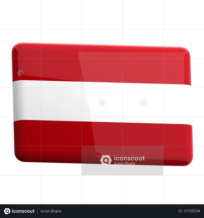 Austria Flag 3D Icon