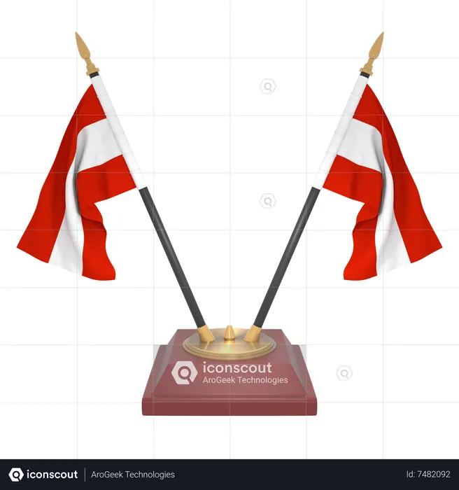 Austria Flag 3D Icon