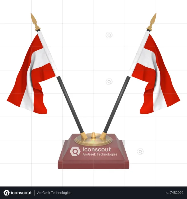 Austria Flag 3D Icon