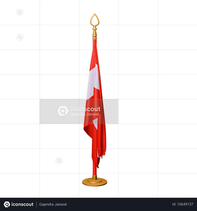 Austria Flag Flag 3D Icon